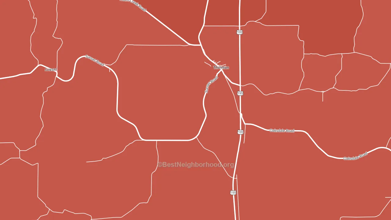 99176, WA block-group political-lean map