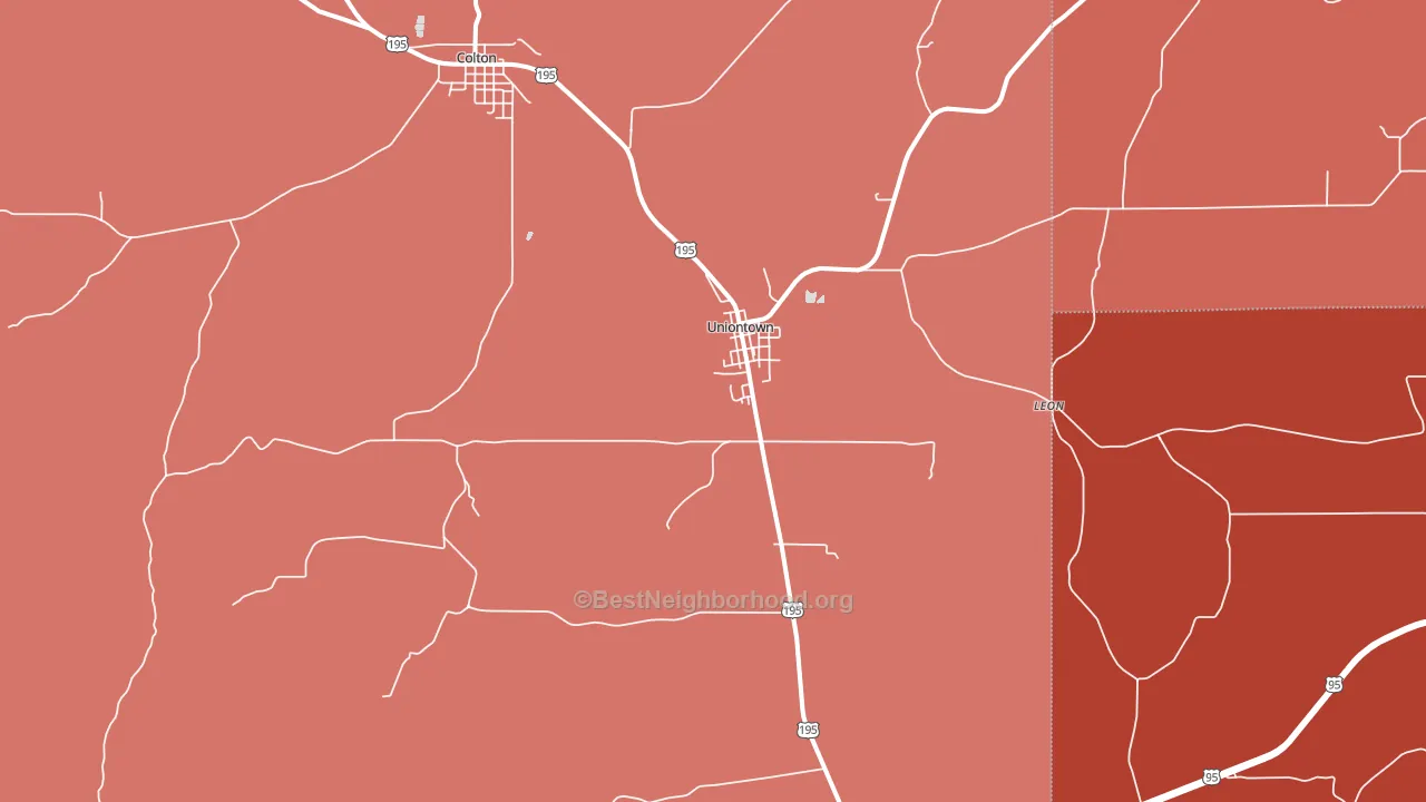 99179, WA block-group political-lean map