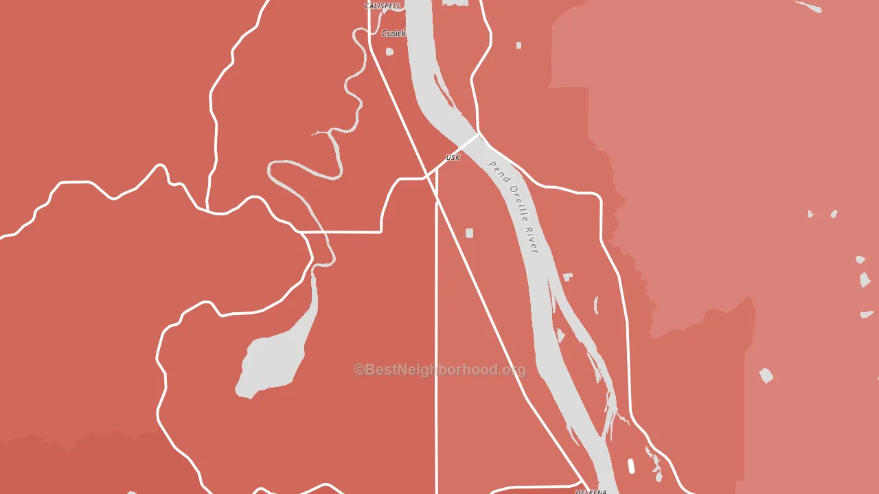 99180, WA block-group political-lean map