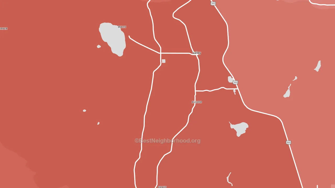 99181, WA block-group political-lean map