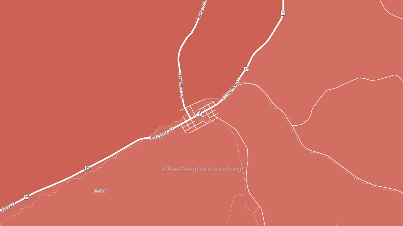 99329, WA block-group political-lean map