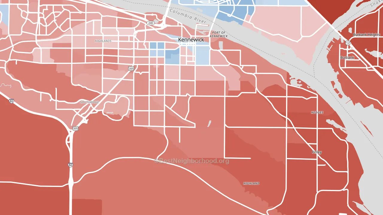 99337, WA block-group political-lean map