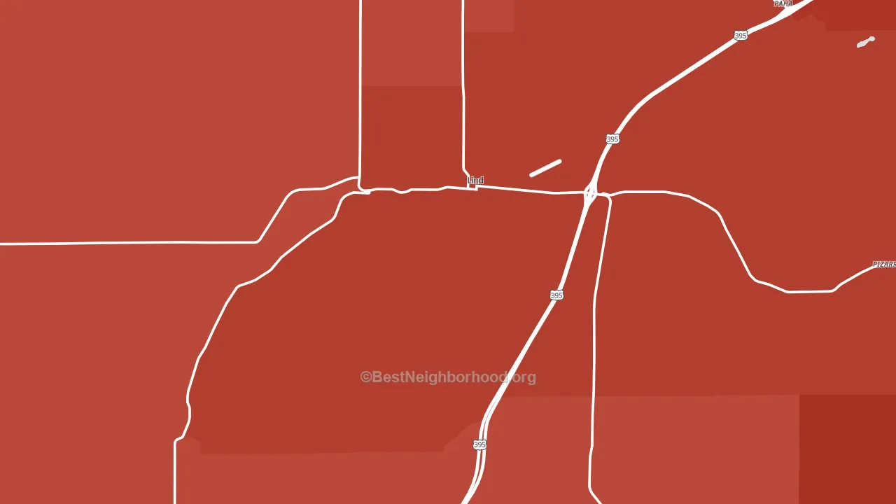 99341, WA block-group political-lean map