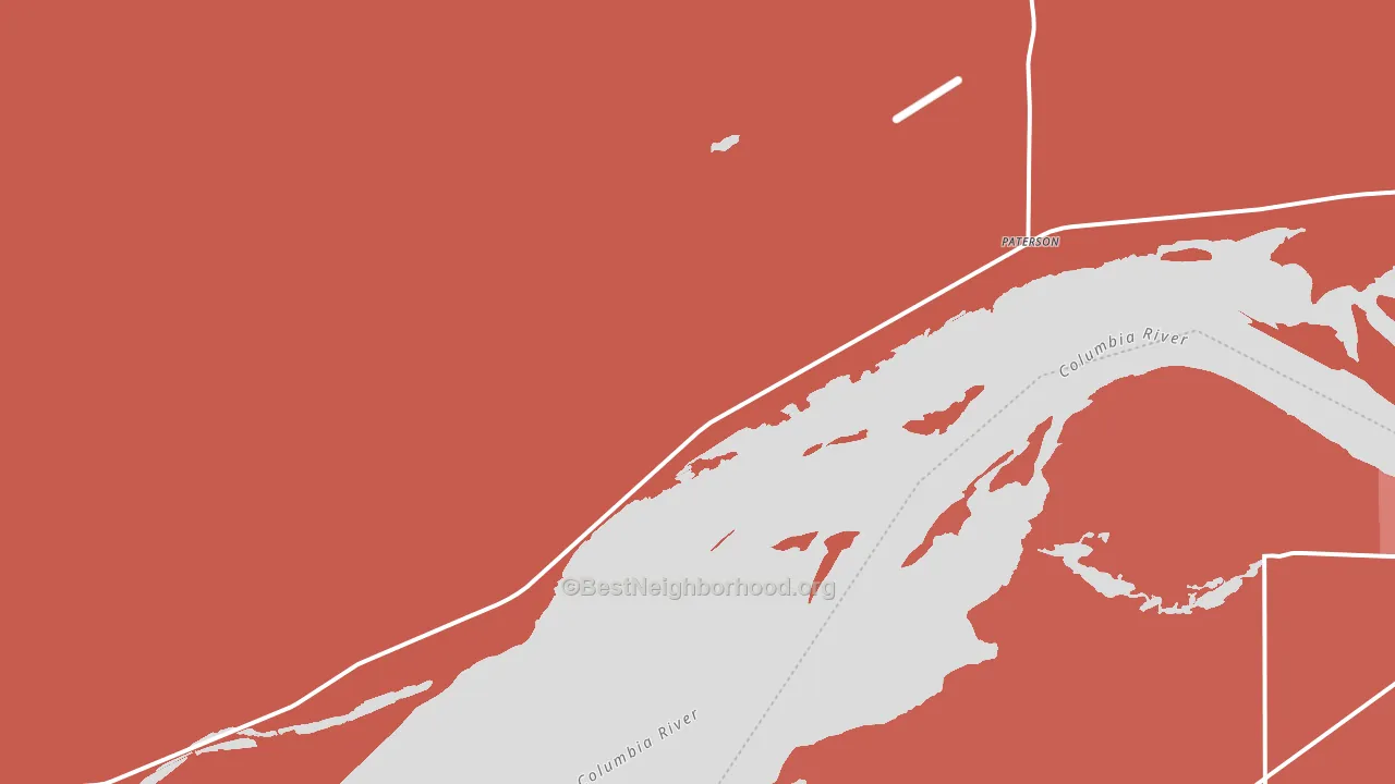 99345, WA block-group political-lean map