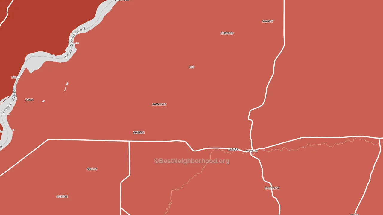 99348, WA block-group political-lean map