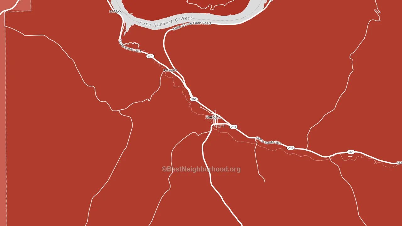 99359, WA block-group political-lean map