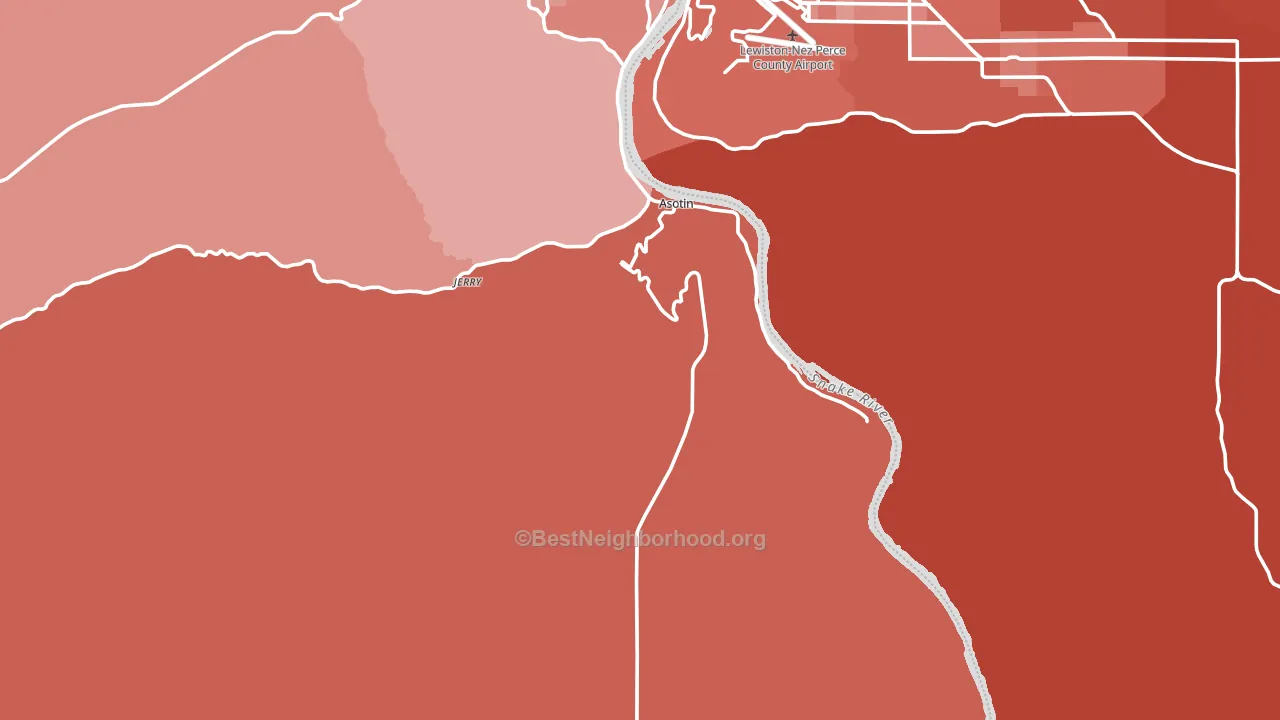 99402, WA block-group political-lean map
