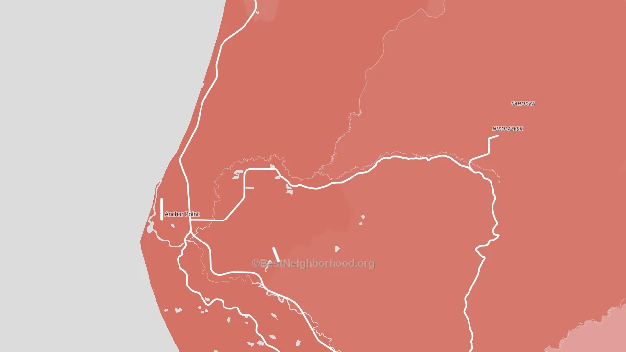 99556, AK block-group political-lean map