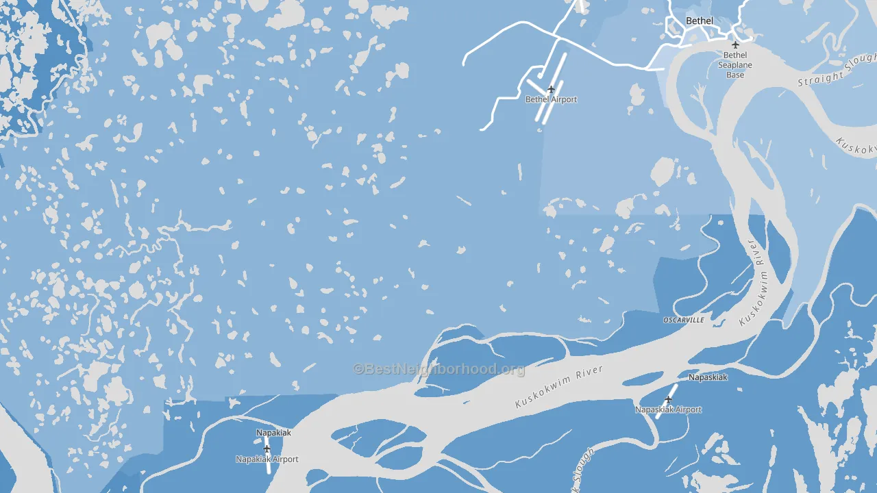 99559, AK block-group political-lean map