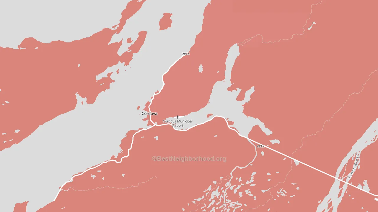 99574, AK block-group political-lean map