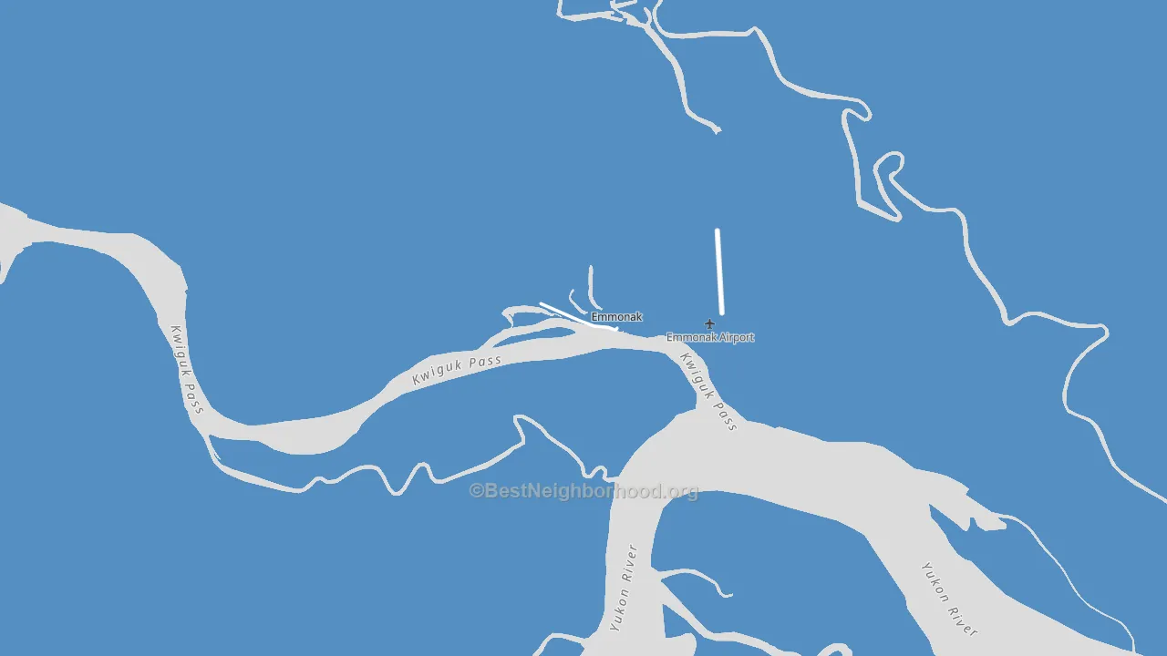 99581, AK block-group political-lean map