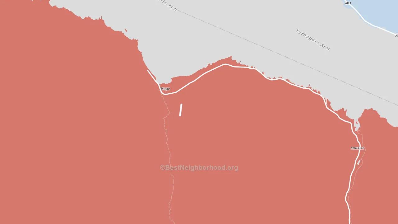 99605, AK block-group political-lean map