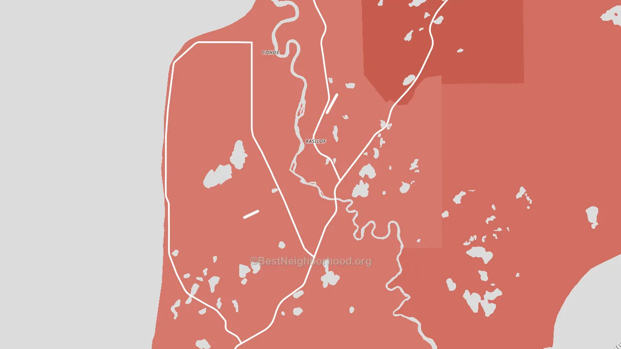 99610, AK block-group political-lean map