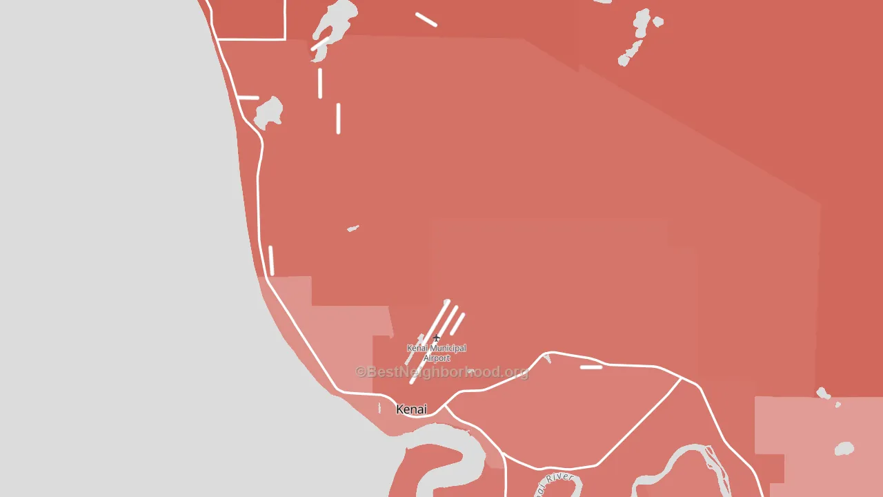 99611, AK block-group political-lean map