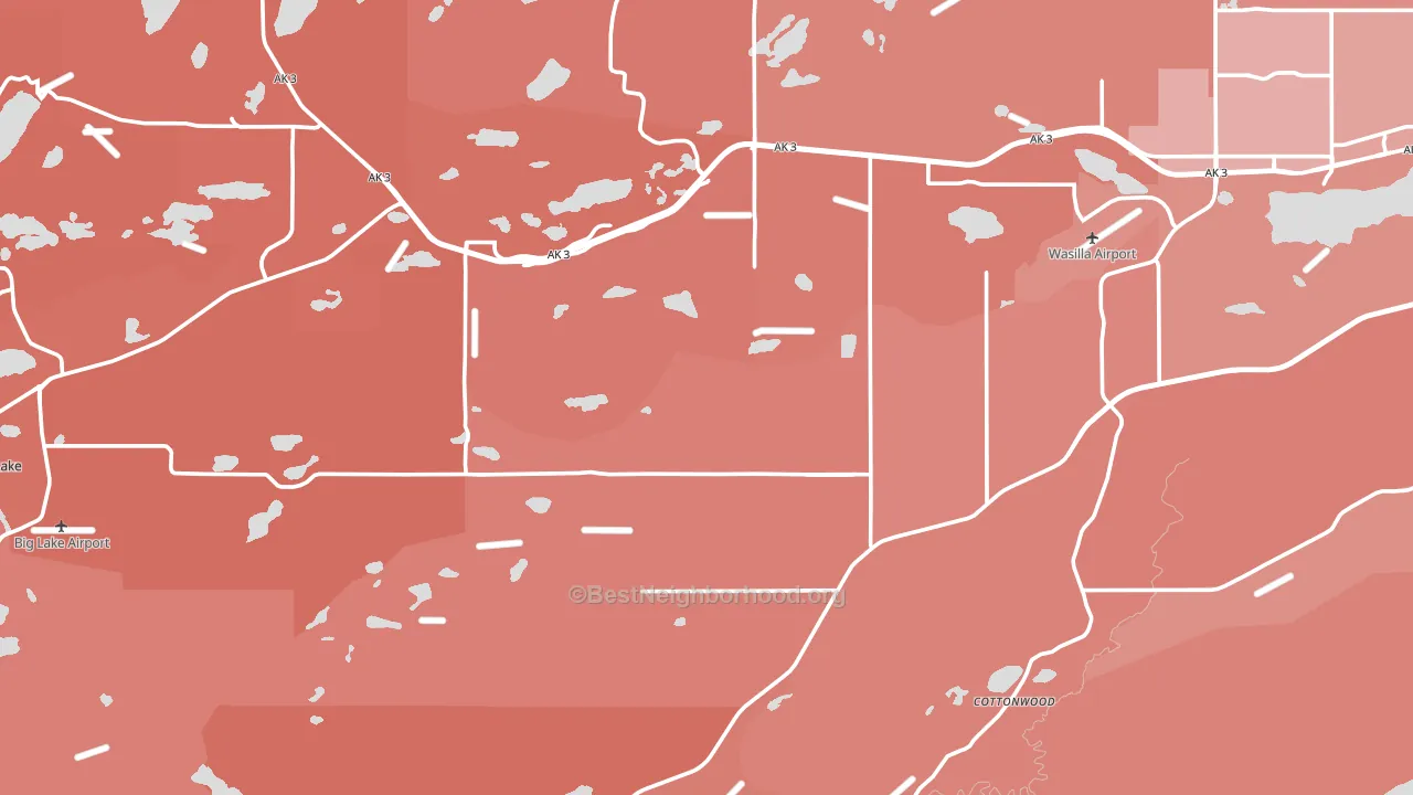 99623, AK block-group political-lean map