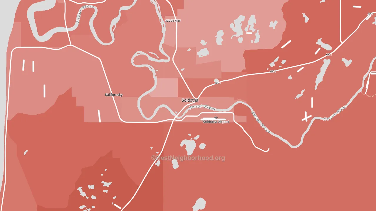 99669, AK block-group political-lean map