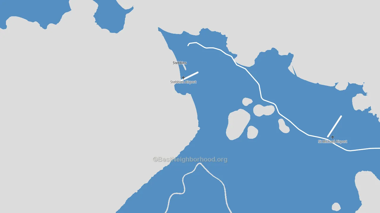 99671, AK block-group political-lean map