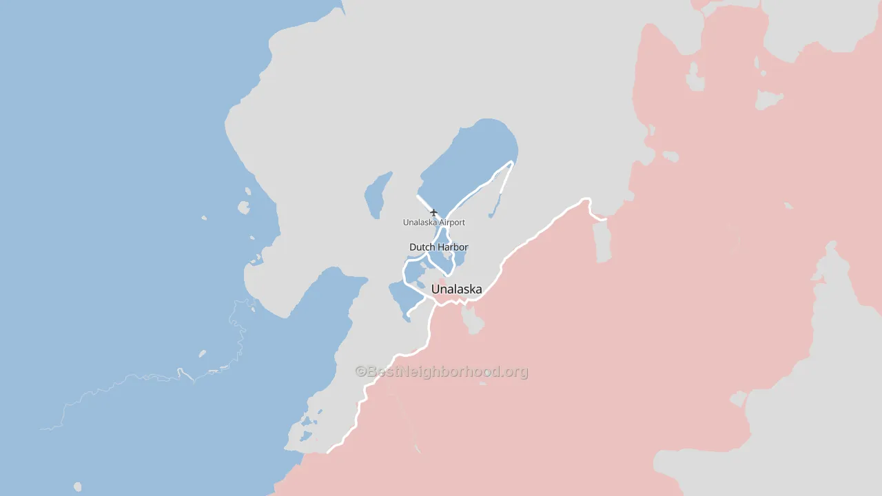 99692, AK block-group political-lean map