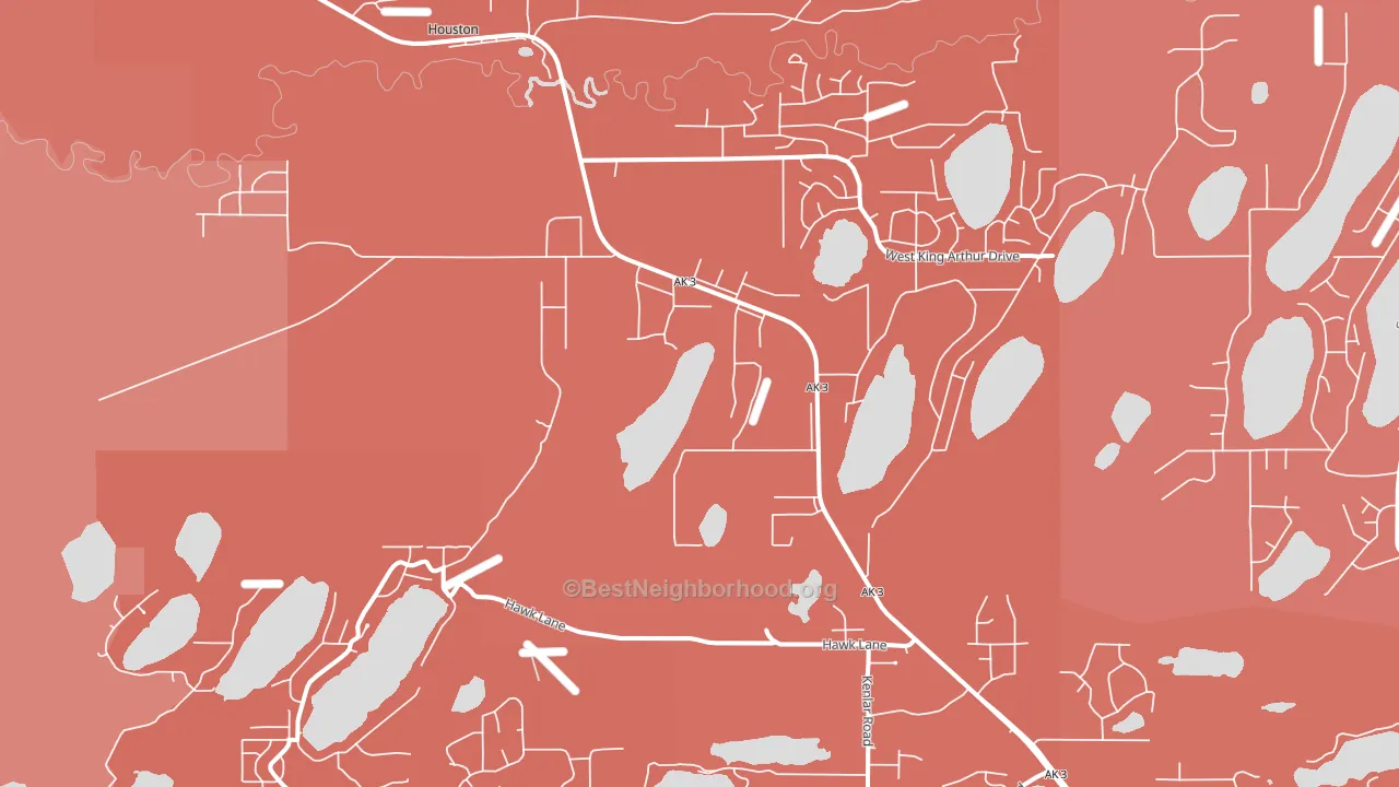 99694, AK block-group political-lean map