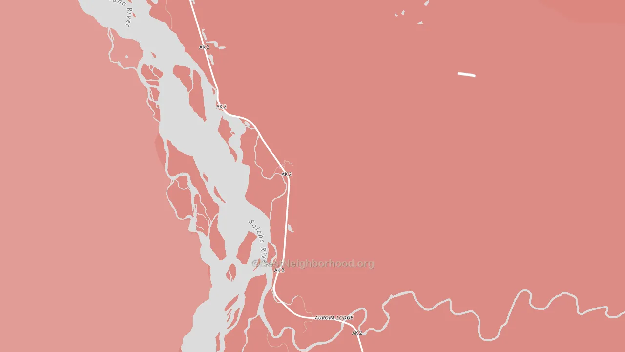 99714, AK block-group political-lean map