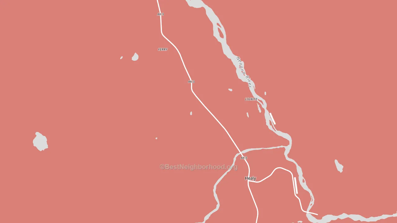99743, AK block-group political-lean map