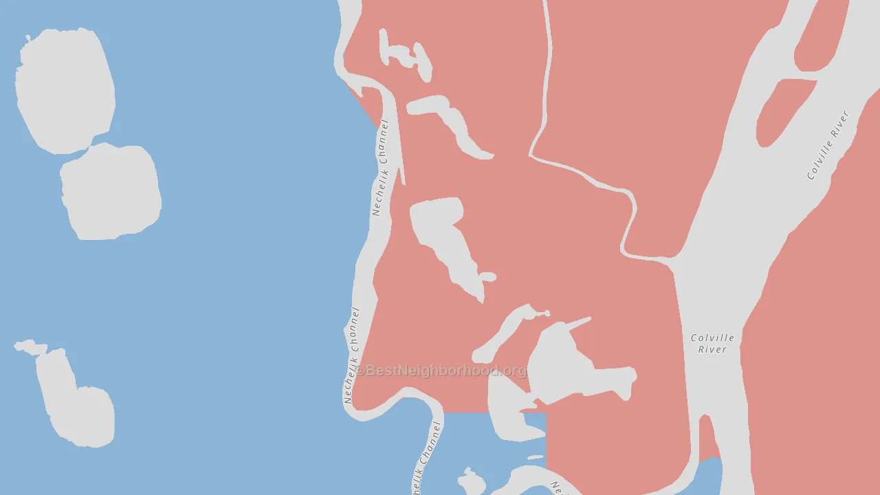 99789, AK block-group political-lean map