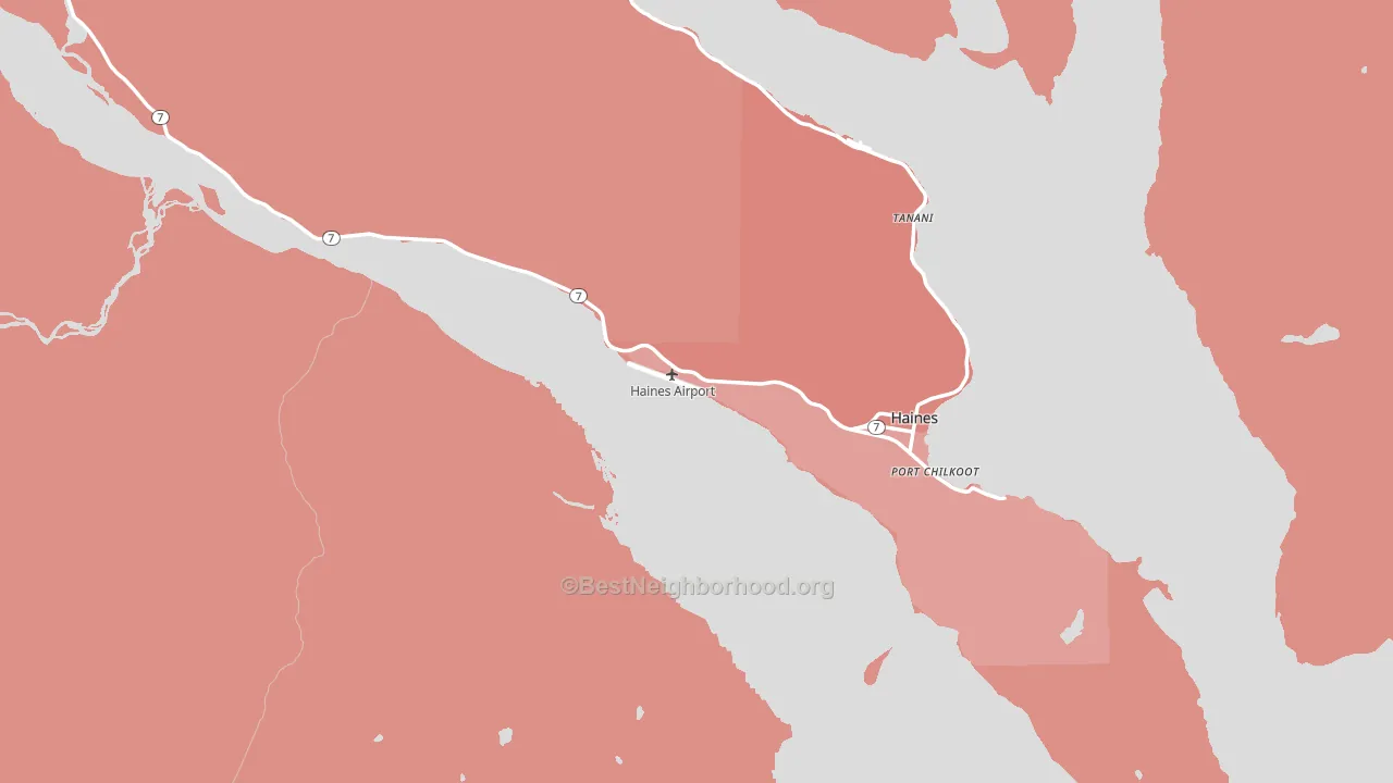 99827, AK block-group political-lean map