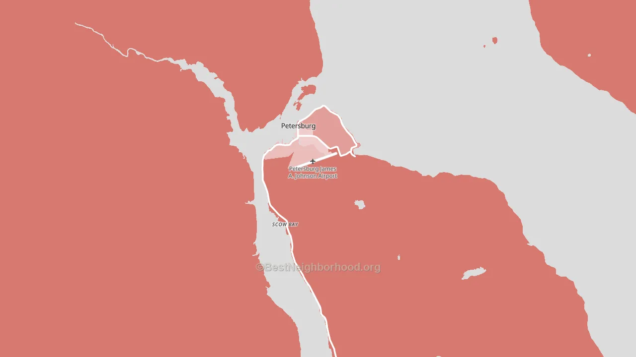 99833, AK block-group political-lean map