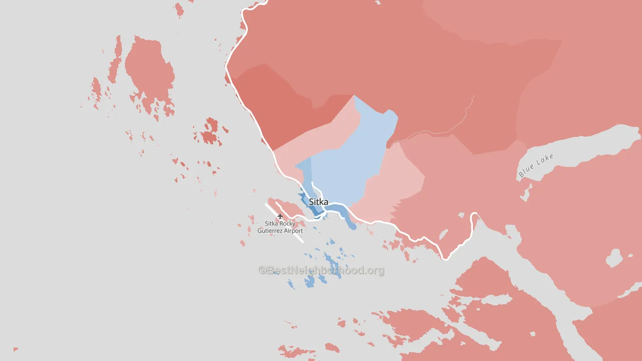 99835, AK block-group political-lean map