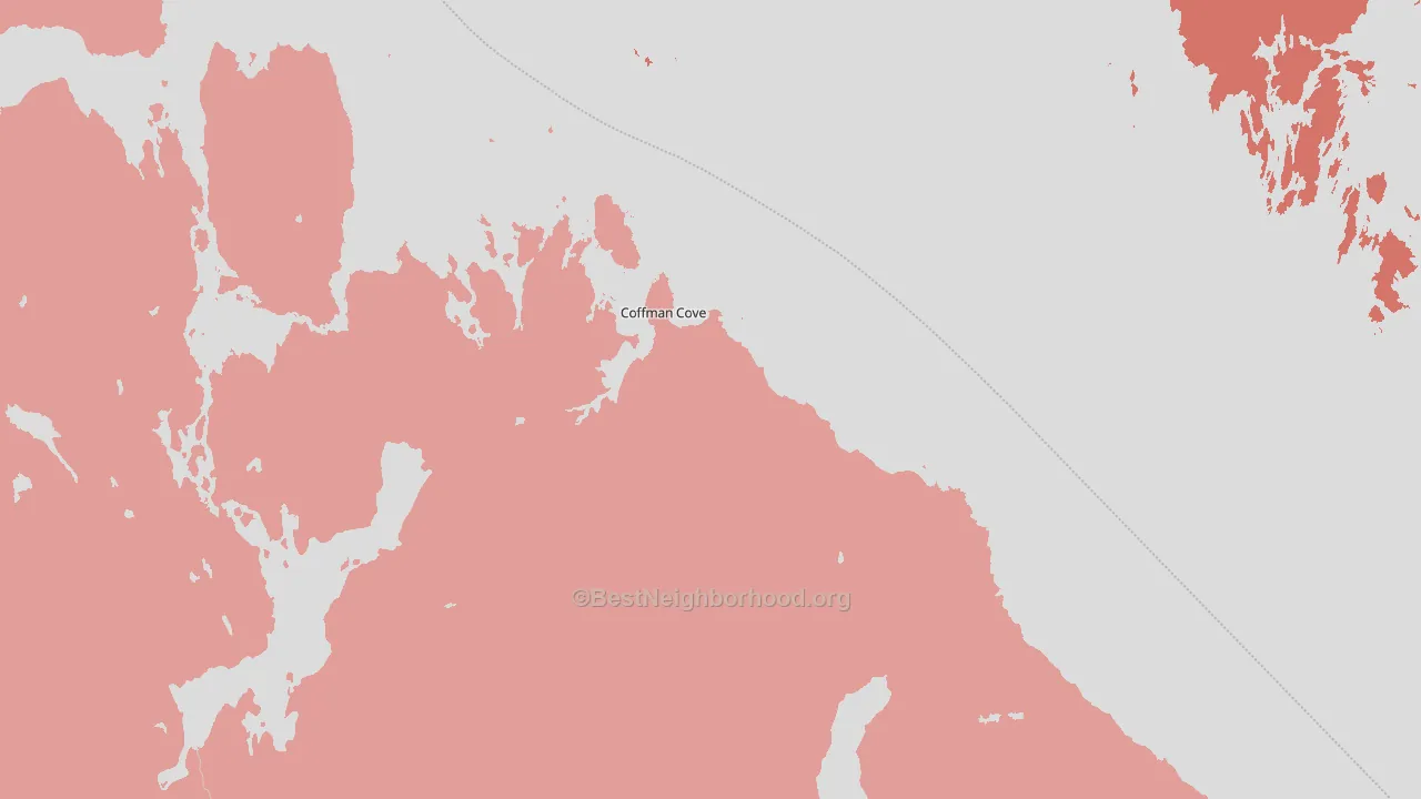 99918, AK block-group political-lean map