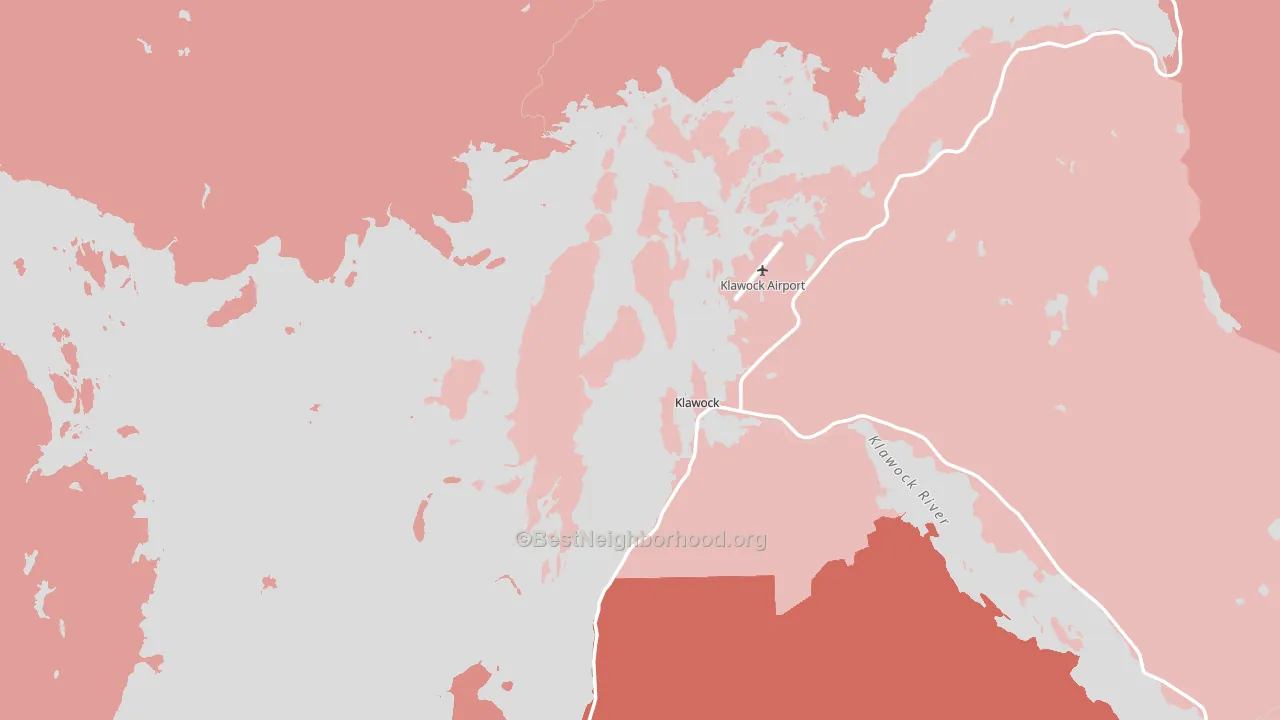 99921, AK block-group political-lean map