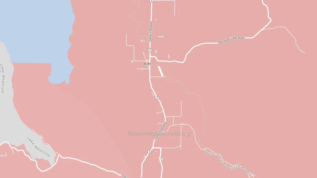 Acme, WA block-group political-lean map