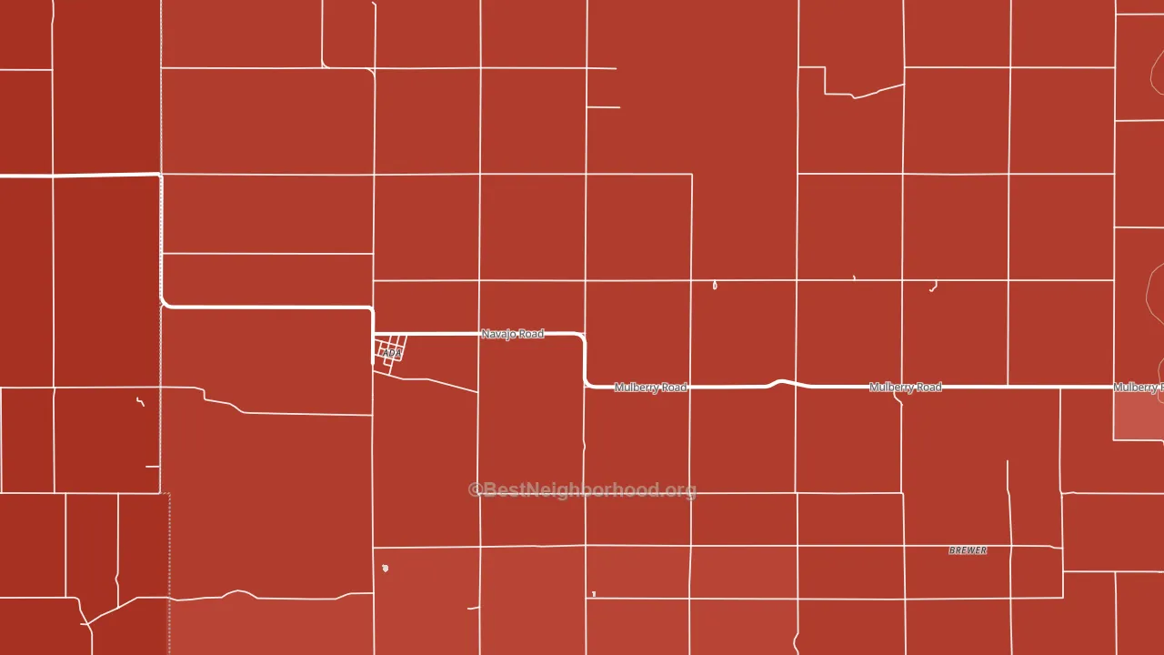 Ada, KS block-group political-lean map