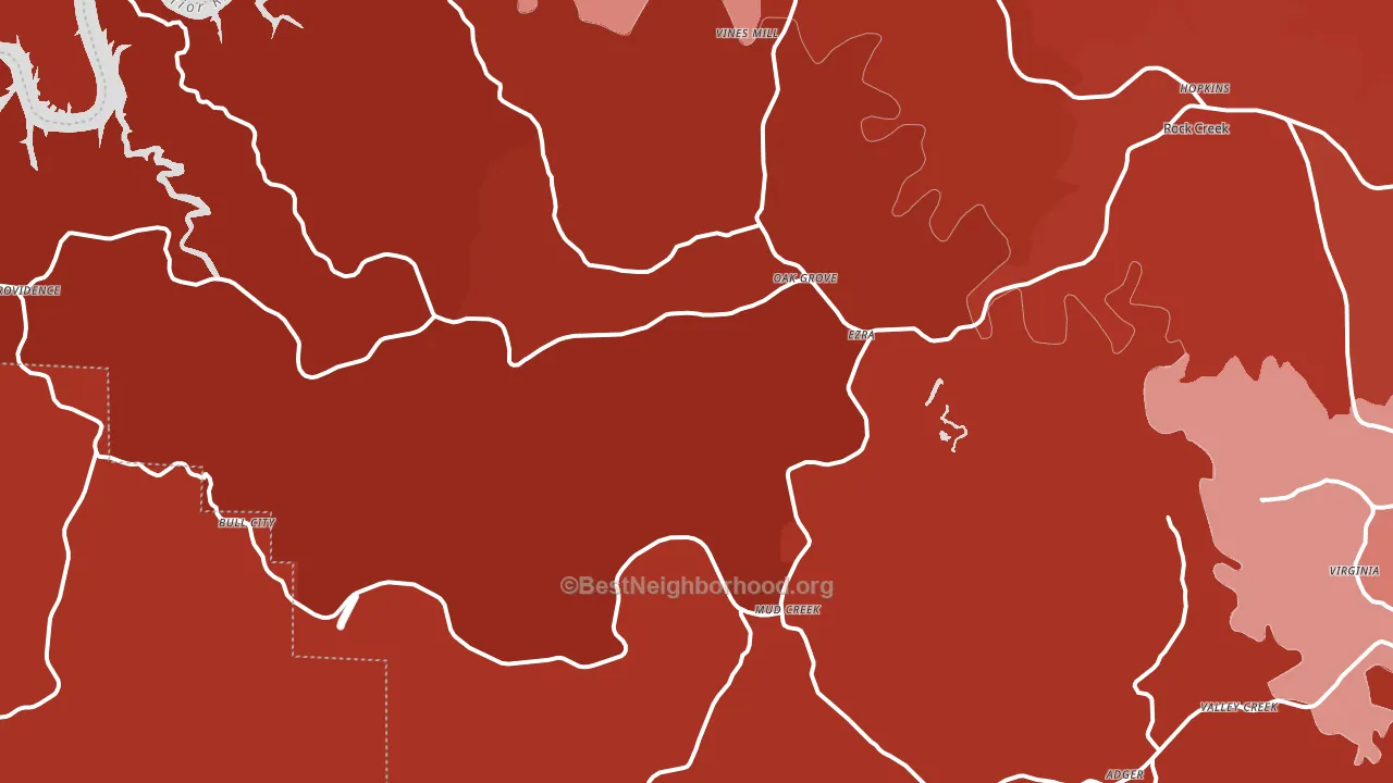 Adger, AL block-group political-lean map