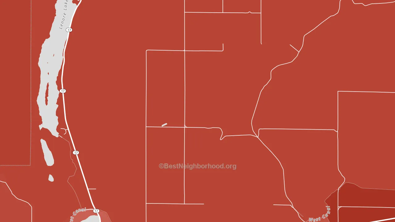 Adrian, WA block-group political-lean map