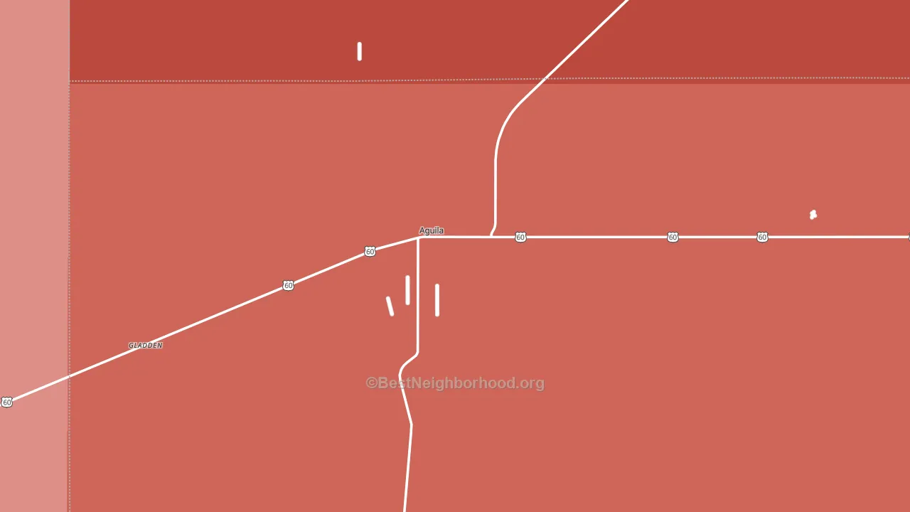 Aguila, AZ block-group political-lean map