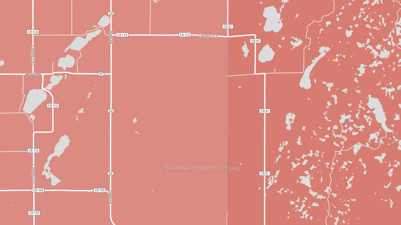 Ah Gwah Ching, MN block-group political-lean map