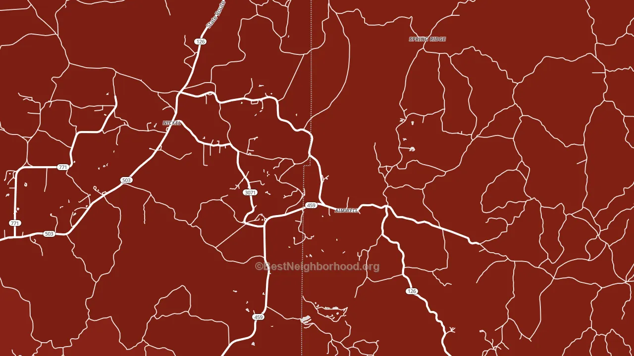 Aimwell, LA block-group political-lean map