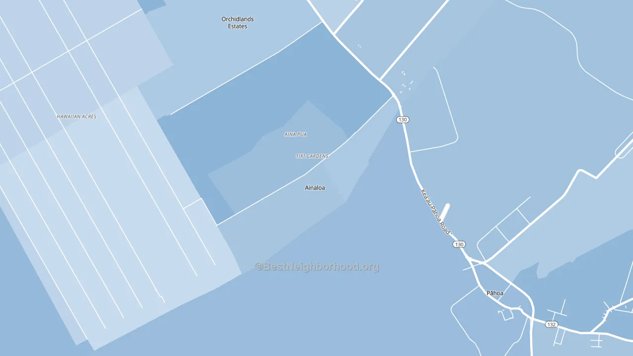 Ainaloa, HI block-group political-lean map