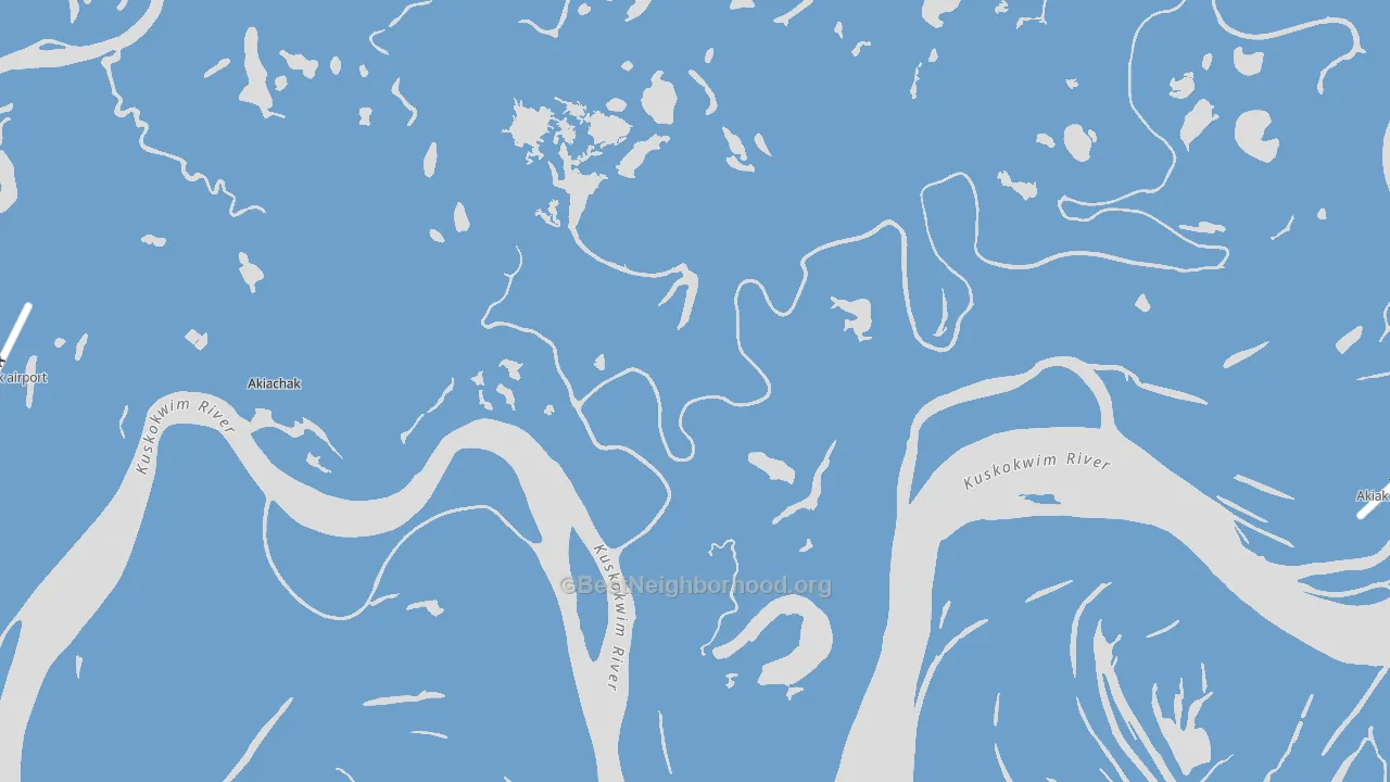 Akiachak, AK block-group political-lean map