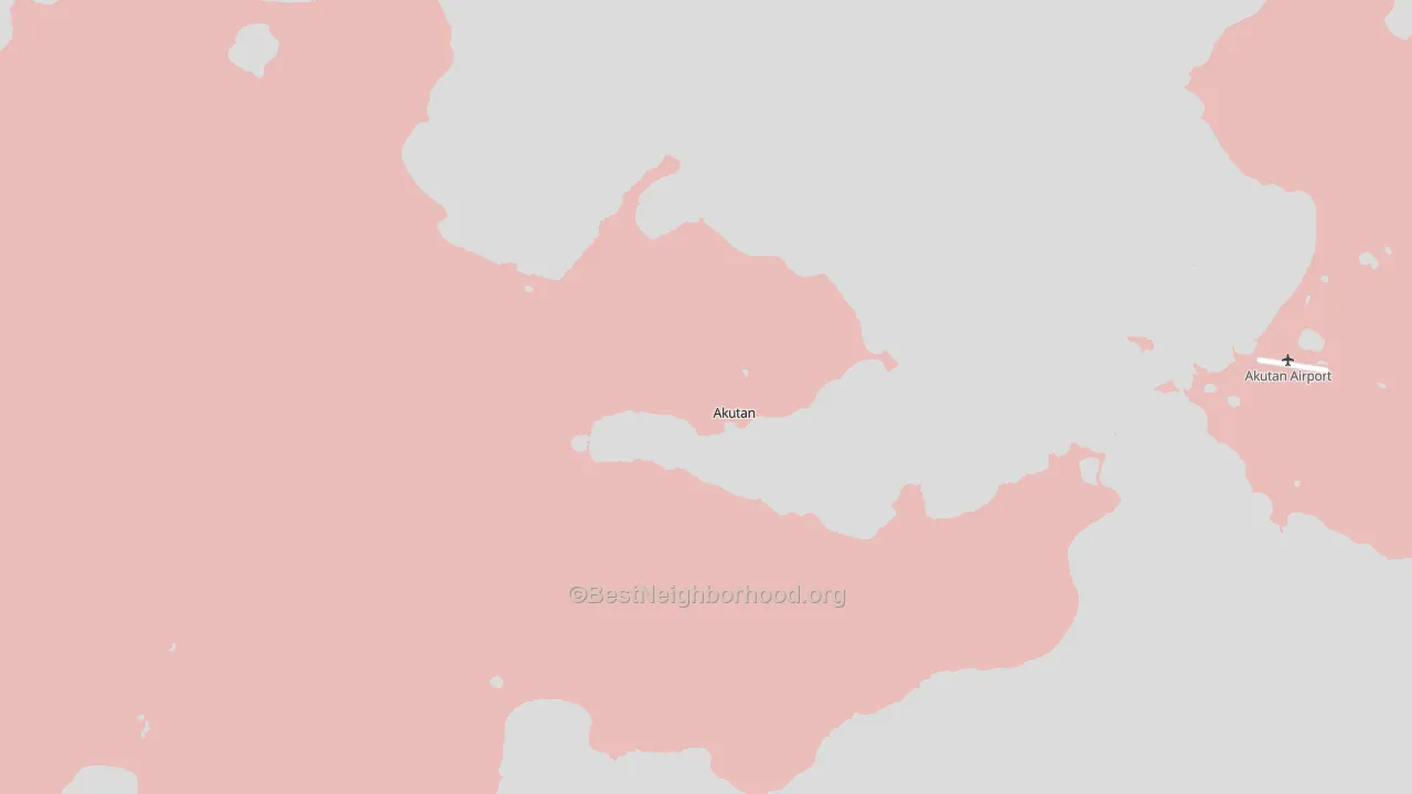 Akutan, AK block-group political-lean map