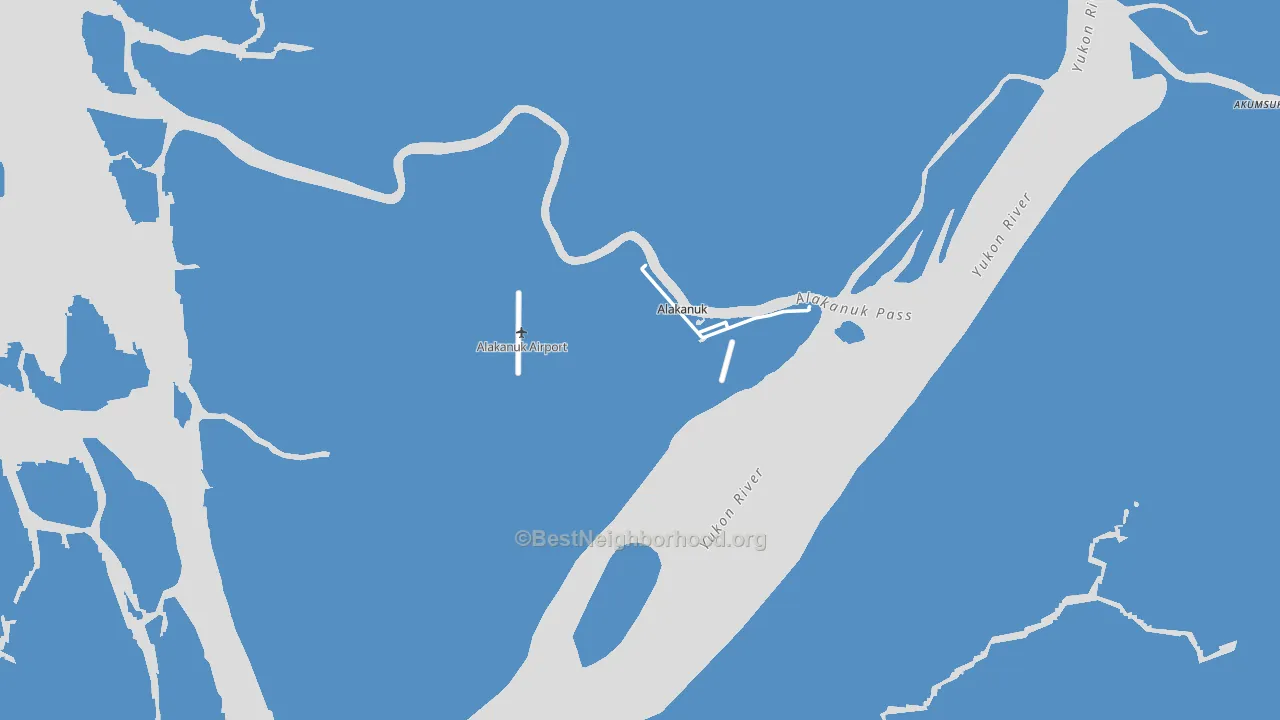Alakanuk, AK block-group political-lean map
