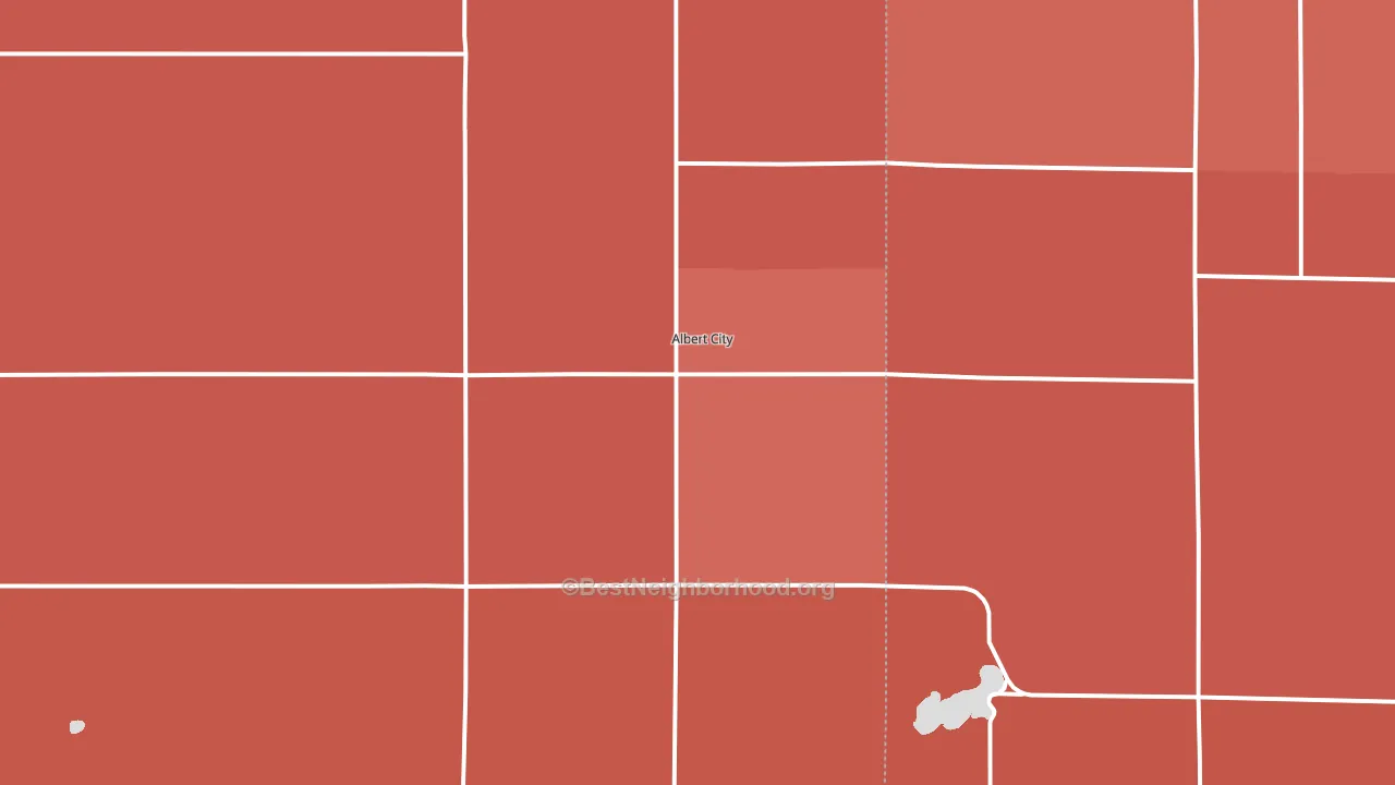 Albert City, IA block-group political-lean map