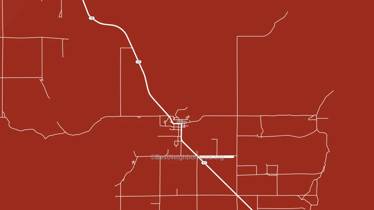 Albion, ID block-group political-lean map