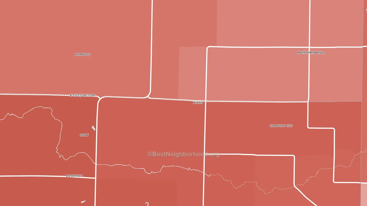 Alexis, IL block-group political-lean map