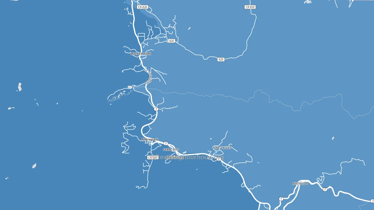Allenspark, CO block-group political-lean map