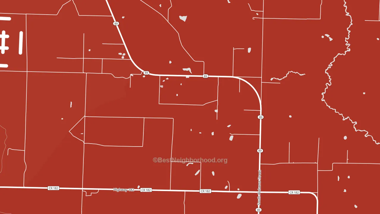 Allentown, FL block-group political-lean map