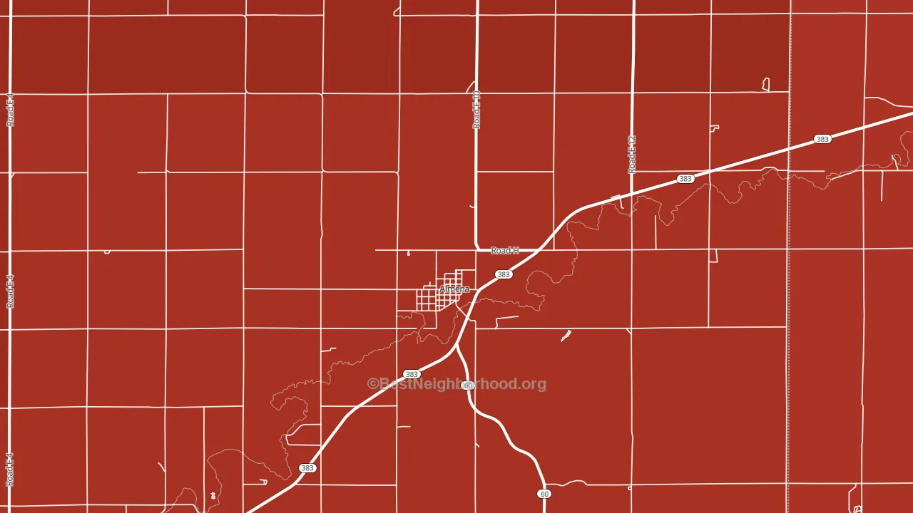 Almena, KS block-group political-lean map