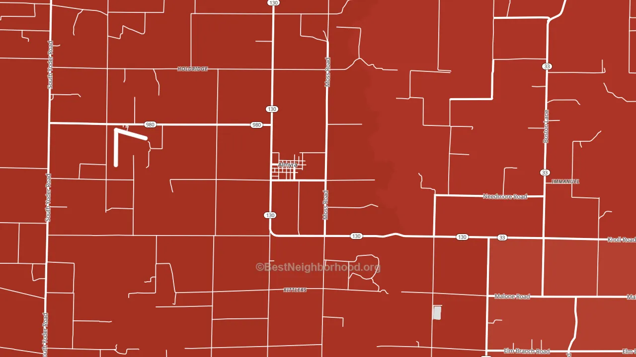 Almyra, AR block-group political-lean map