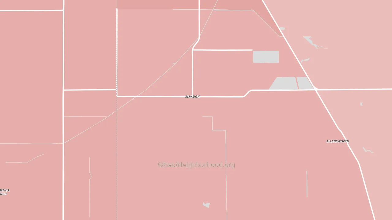 Alpaugh, CA block-group political-lean map